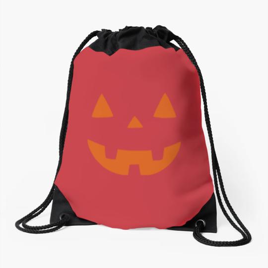 Discover Cute Pumpkin Face Drawstring Bag