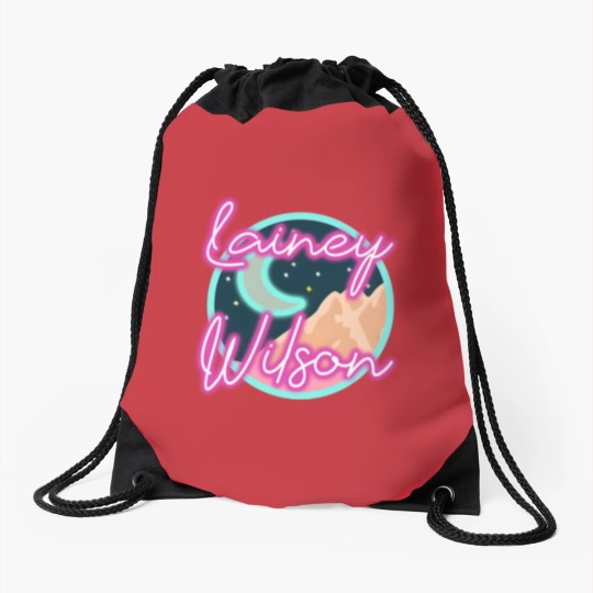 Discover Lainey Wilson Cowboy Neon Drawstring Bags