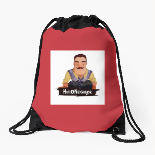 Discover Hello Neighbor Drawstring Bags