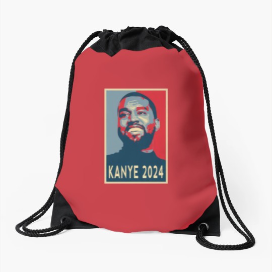 Discover Kanye 2024 President Drawstring Bags, Kanye For President 2024 Drawstring Bags