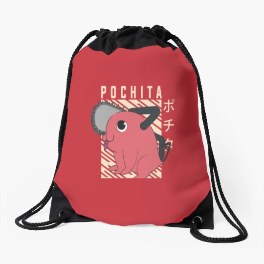 Discover Pochita0 - Chainsaw Man0 Drawstring Bags