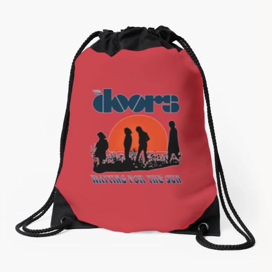 Discover The Doors Waiting For The Sun Drawstring Bag