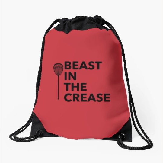 Discover Lacrosse Goalie Beast In The Crease Drawstring Bags