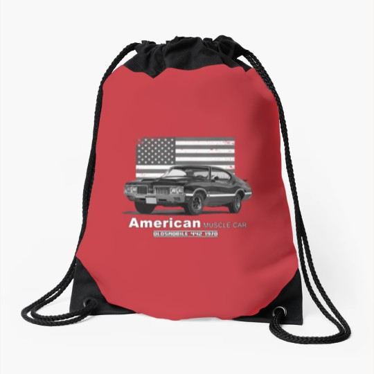 Discover oldsmobile 442 american muscle car 60s 70s old is gold Drawstring Bags