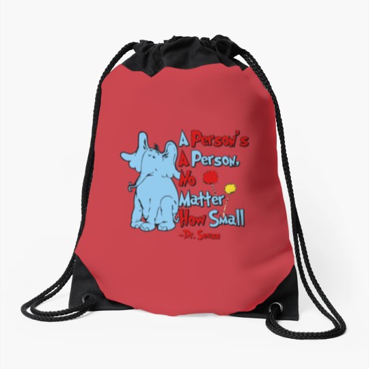 Discover A Person's a Person No Matter How Small, Dr Seuss Drawstring Bags