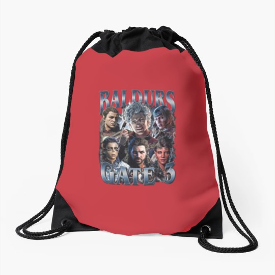 Discover Baldurs Gate 3 Vintage Drawstring Bags, Gift For Woman and Man Unisex Drawstring Bags