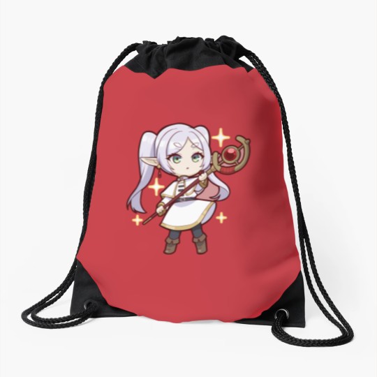 Discover Frieren - Frieren Chibi Drawstring Bags