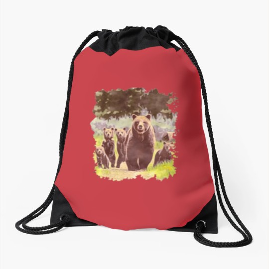Discover Grizzly 399 And Quad Drawstring Bags
