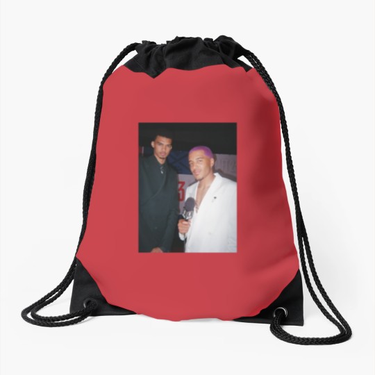 Discover Victor Wembanyama X Jeremy Sochan Graphic Drawstring Bags