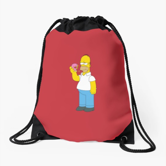 Discover The Simpsons Homer Simpson Donut Drawstring Bags