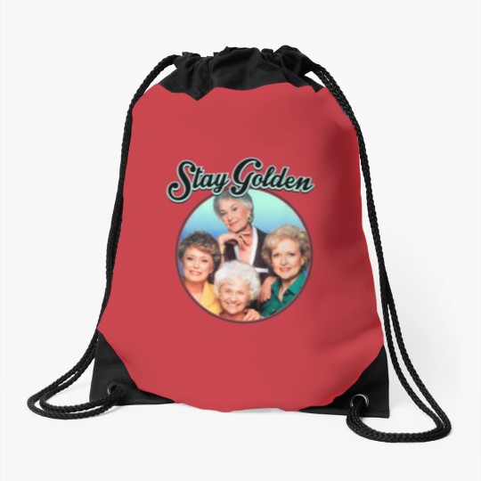 Discover Womens The Gol den Girls Stay Golden Four Mature Women TV Show 80s 90s Fans Gifts Drawstring Bags