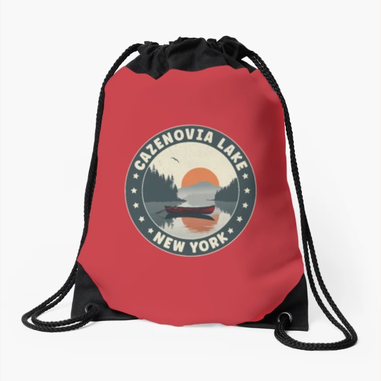 Discover Cazenovia Lake Cazenovia Lake New York Sunset Drawstring Bags