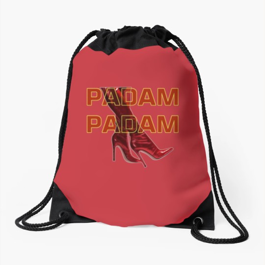 Discover PADAM PADAM Red Fierce Boots Short Sleeve Drawstring Bags