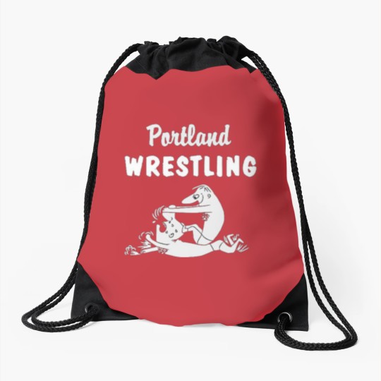 Discover Portland-Wrestling Drawstring Bags