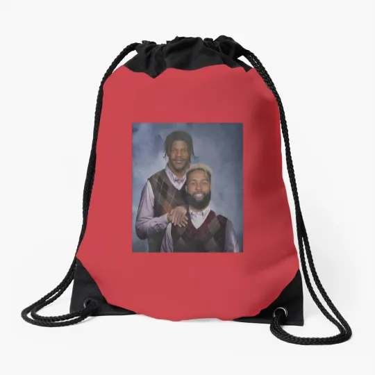 Discover Lamar Jackson OBJ Odell Beckham Jr Baltimore Football Drawstring Bags