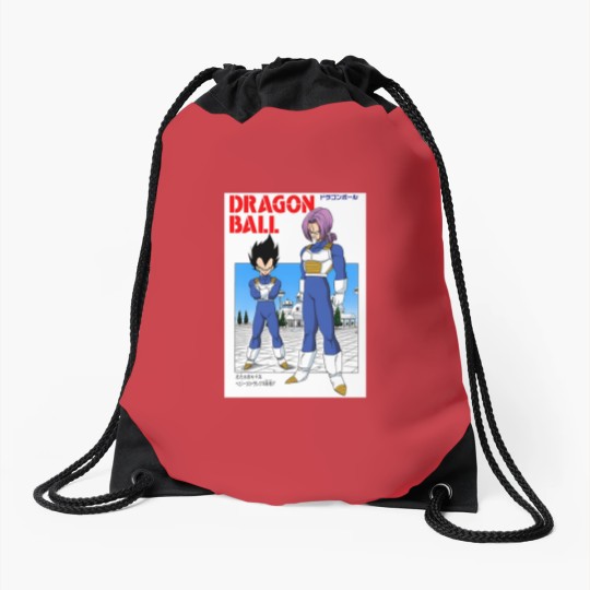 Discover DBZ Vegeta & Trunks Manga Cover Drawstring Bags