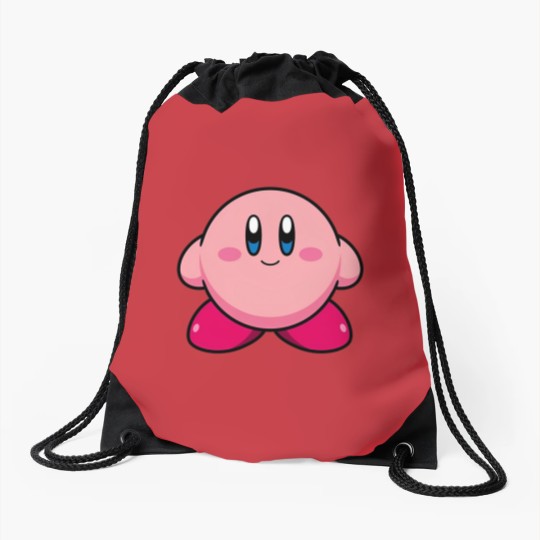 Discover Kirby games Drawstring Bags