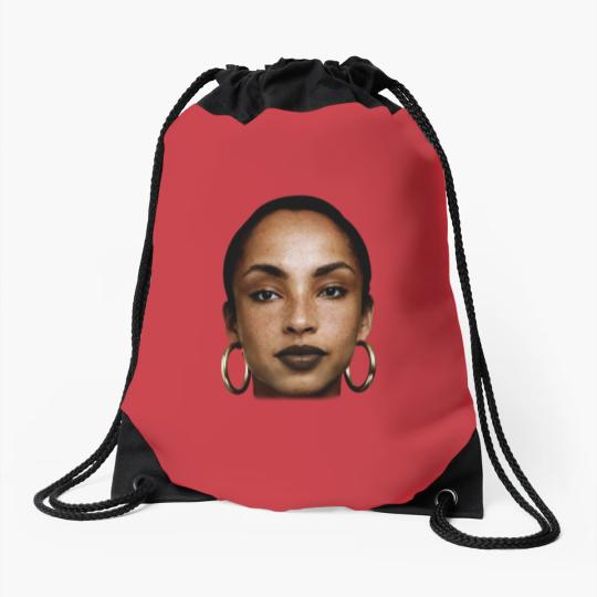 Discover Rare Sade Adu Face Drawstring Bags Collection Singer Unisex Drawstring Bags