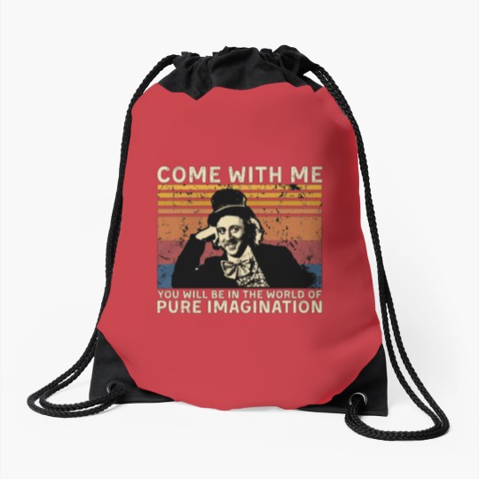 Discover Pure Imagination Sticker Sticker Drawstring Bags
