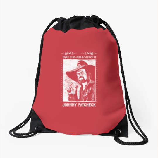 Discover Johnny Paycheck Drawstring Bags