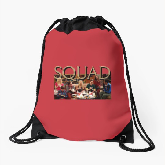 Discover Big Bang Theory Squad Drawstring Bags, Funny Big Bang Theory Fan Drawstring Bags