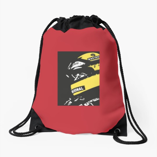 Discover Ayrton Sennaa drawing Drawstring Bags