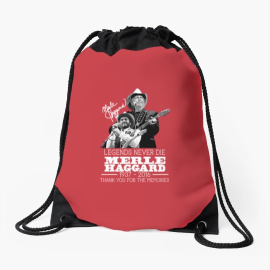 Discover Vintage Merle Haggard Memories Signed Men Drawstring Bags