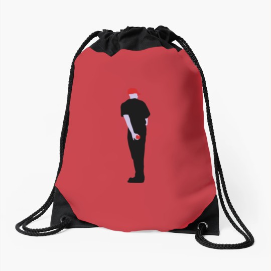 Discover baseball player Drawstring Bags