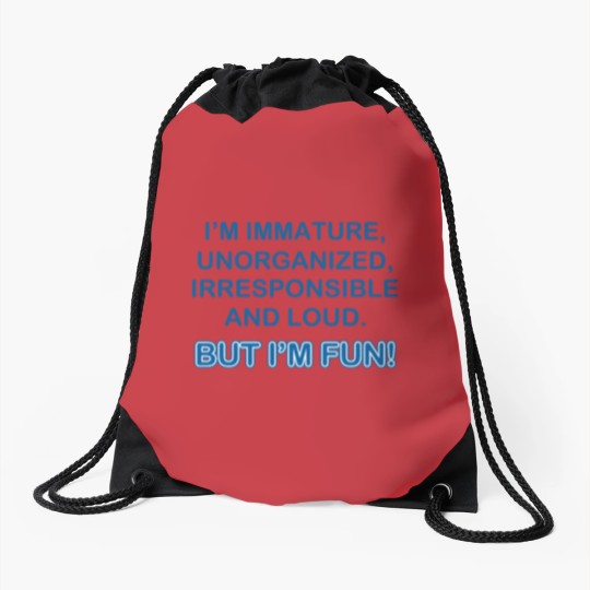 Discover Loud Fun Drawstring Bags