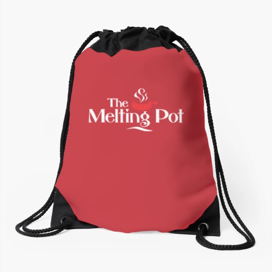 Discover The Melting Pot Drawstring Bags