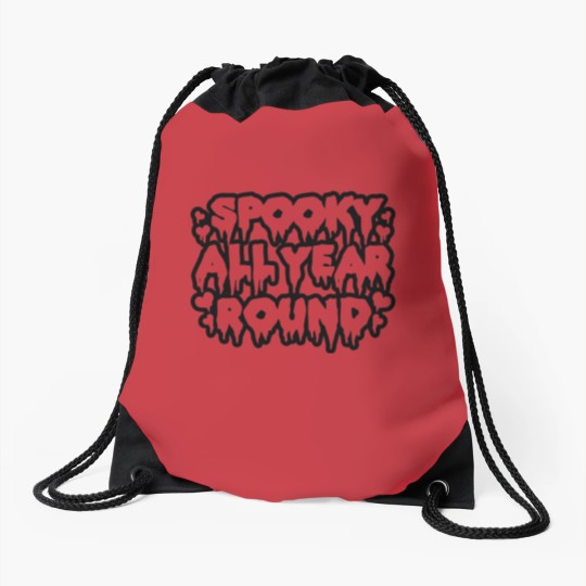 Discover Spooky All Year Round Drawstring Bags