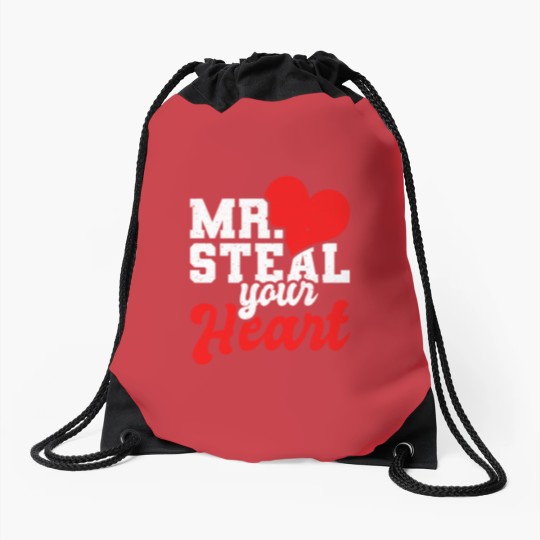 Discover Mr Steal Your Heart Valentines Day Drawstring Bags Drawstring Bags