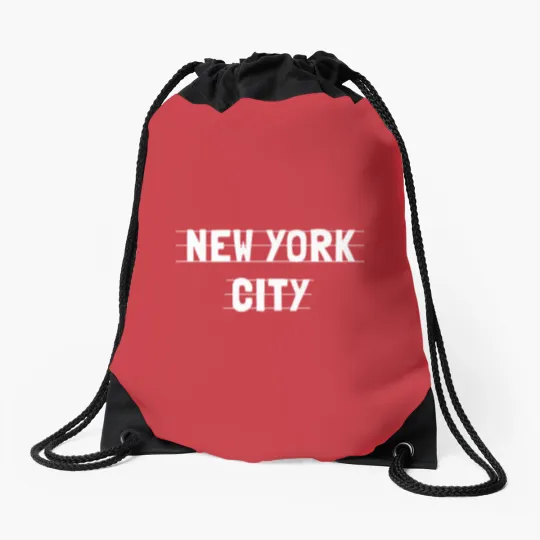 Discover New York city Drawstring Bags