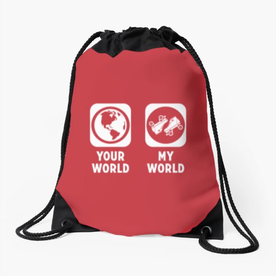 Discover Skating Drawstring Bags