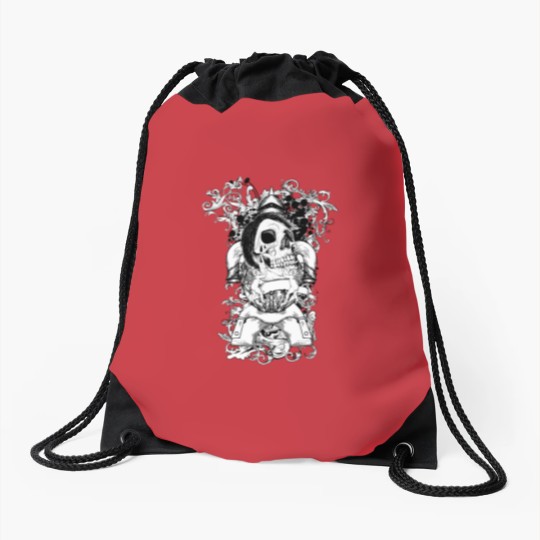 Discover Skull Drawstring Bags