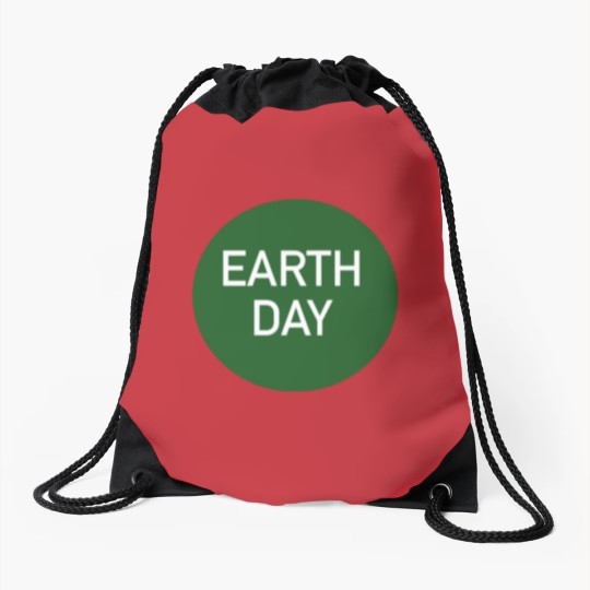 Discover Earth Day Drawstring Bags