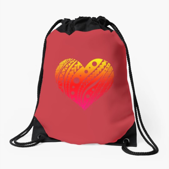 Discover Samoan Fatu Heart T Tattoo Gift Idea Drawstring Bags