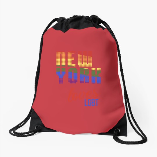 Discover New York loves LGBT Drawstring Bags