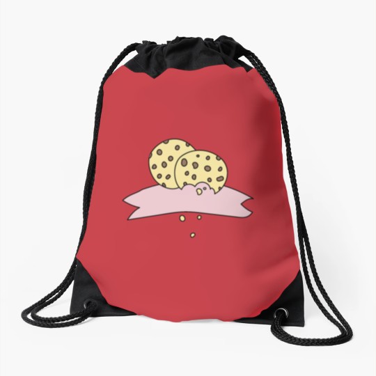 Discover Cookies Chocolate Bakery Hand Drawn Doodle Drawstring Bags