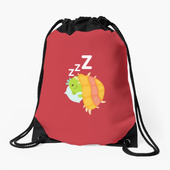 Discover Cute little dino sleeping Drawstring Bags