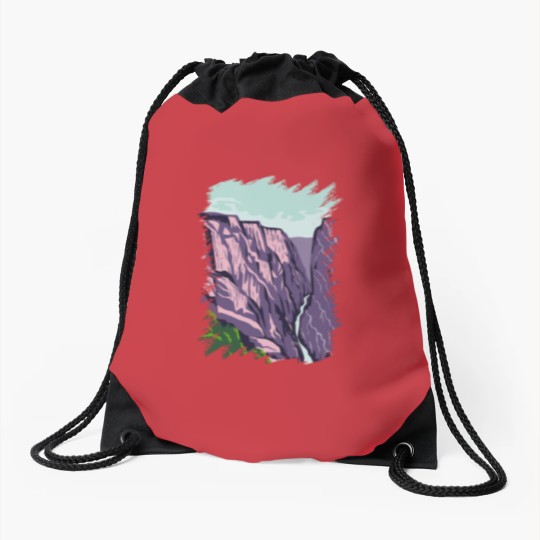 Discover Black Canyon of Gunnison National Park Drawstring Bags