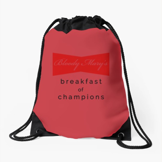 Discover Bloody Mary's Breakfast Of Champions Drawstring Bags