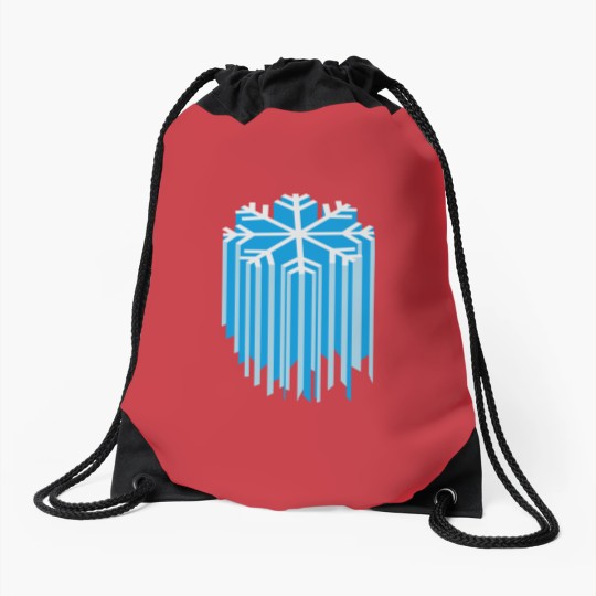 Discover Snowflake 3D Drawstring Bags