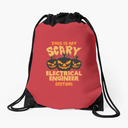 Discover Electrical engineer - My scary engineer costume Drawstring Bags