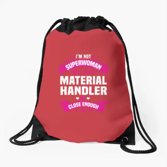 Discover Material Handler Drawstring Bags