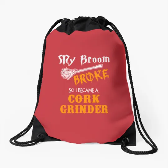 Discover Cork Grinder Drawstring Bags
