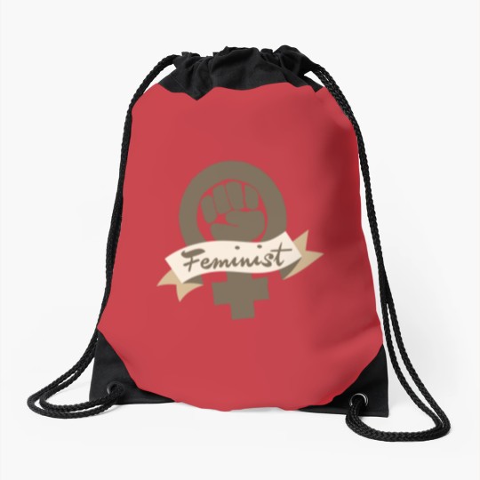 Discover Feminist symbol Drawstring Bags