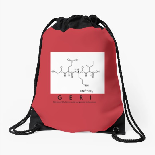 Discover Geri peptide Drawstring Bags