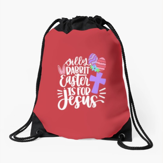 Discover Christians Cute Silly Rabbit Easter Is For Jesus Drawstring Bags