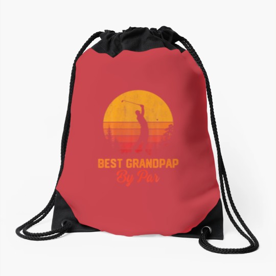 Discover Mens Best Grandpap By Par Golf Lover Gifts Fathers Drawstring Bags